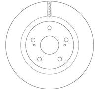 TRW DF6576 Brake Disc for SUZUKI