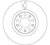 TRW DF6590S Brake disc