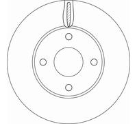 TRW DF6593 Brake Disc for FORD