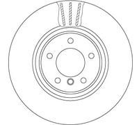 TRW DF6609S Brake Disc for BMW