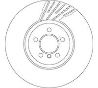 TRW DF6613S Brake disc