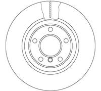 TRW DF6616S Brake disc
