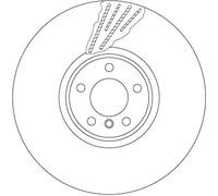 TRW DF6618S Brake Disc for BMW