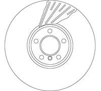 TRW DF6622S Brake Disc for BMW