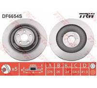TRW DF6654S Brake disc