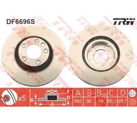 TRW DF6696S Brake disc