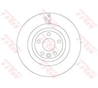 TRW DF6706S Brake Disc for JAGUAR