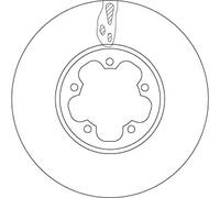 TRW DF6781S Brake Disc for FORD