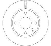 TRW DF6783 Brake Disc for OPEL,RENAULT,VAUXHALL