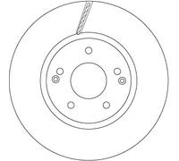 TRW DF6804 Brake disc