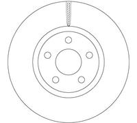 TRW DF6810S Brake Disc for FORD
