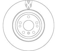 TRW DF6833S Brake disc
