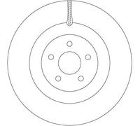 TRW Brake Disc DF6871 - Vented - Ford Focus III 2.3L YVDA 4cyl - 2x