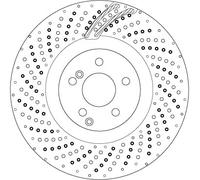 TRW DF6873S Brake Disc for MERCEDES-BENZ