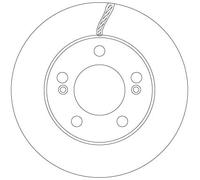 TRW DF6888 Brake Disc for SSANGYONG