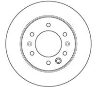 TRW DF6961S Brake disc