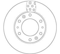 TRW DF6962S Brake Disc for HYUNDAI