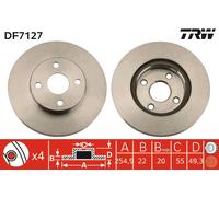 TRW DF7127 Brake disc