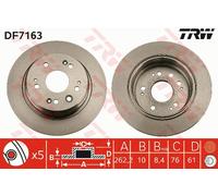 TRW DF7163 Brake Disc for HONDA