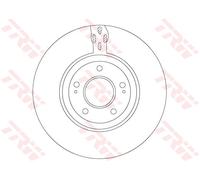 2x Brake disc Vented DF7302S TRW for MITSUBISHI LANCER VII