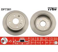 TRW DF7381 Brake disc