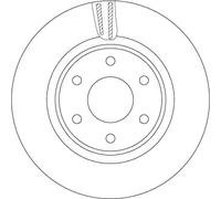 TRW DF7458S Brake Disc for NISSAN,RENAULT