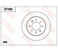 TRW DF7680 Brake disc