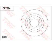 TRW DF7880S Brake disc