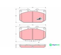 TRW DISC BRAKE BRAKE PAD SET GDB1006 FOR NISSAN