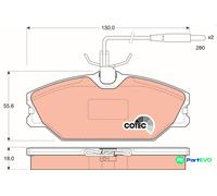TRW DISC BRAKE BRAKE PAD SET GDB1030 FOR RENAULT