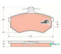 TRW DISC BRAKE BRAKE PAD SET GDB1048 FOR VW