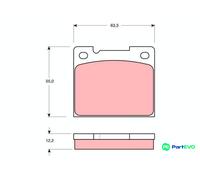 TRW DISC BRAKE BRAKE PAD SET GDB1066 FOR VOLVO