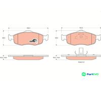 TRW DISC BRAKE BRAKE PAD SET GDB1107 FOR FORD