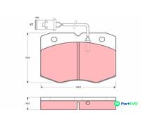 TRW DISC BRAKE BRAKE PAD SET GDB1111
