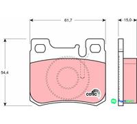 TRW DISC BRAKE BRAKE PAD SET GDB1130 FOR MERCEDES-BENZ