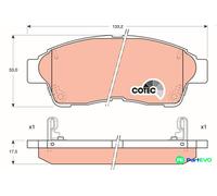 TRW DISC BRAKE BRAKE PAD SET GDB1143 FOR TOYOTA