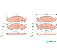 TRW DISC BRAKE BRAKE PAD SET GDB1153 FOR KIA JEEP