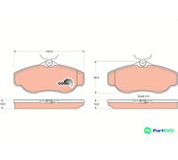 TRW DISC BRAKE BRAKE PAD SET GDB1156 FOR LAND ROVER