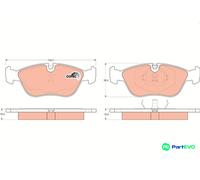 TRW DISC BRAKE BRAKE PAD SET GDB1159 FOR VOLVO