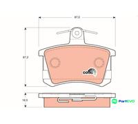 TRW DISC BRAKE BRAKE PAD SET GDB1163 FOR AUDI