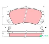 TRW DISC BRAKE BRAKE PAD SET GDB1179 FOR SUBARU