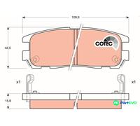 TRW DISC BRAKE BRAKE PAD SET GDB1187 FOR OPEL VAUXHALL