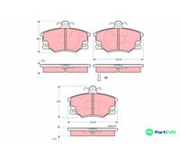 TRW DISC BRAKE BRAKE PAD SET GDB1223 FOR ALFA ROMEO