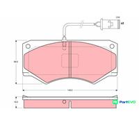 TRW DISC BRAKE BRAKE PAD SET GDB1248