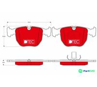 TRW DISC BRAKE BRAKE PAD SET GDB1261DTE FOR BMW ALPINA