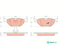 TRW DISC BRAKE BRAKE PAD SET GDB1265 FOR BMW ALPINA
