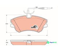 TRW DISC BRAKE BRAKE PAD SET GDB1270 FOR RENAULT