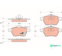 TRW DISC BRAKE BRAKE PAD SET GDB1271 FOR OPEL
