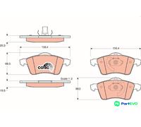 TRW DISC BRAKE BRAKE PAD SET GDB1282