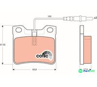 TRW DISC BRAKE BRAKE PAD SET GDB1289